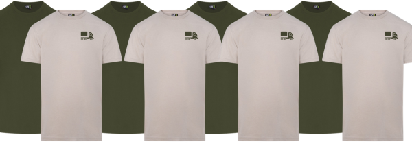 8 X Super Saver Tees with FREE small embroidery 