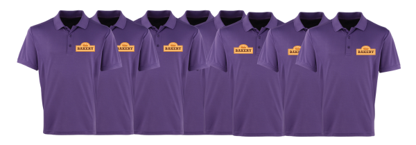 8 X Premier Performance Poloshirts with FREE embroidery