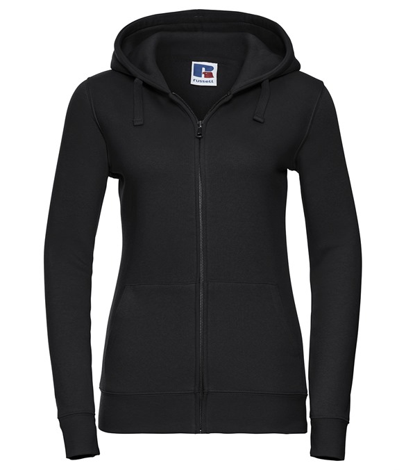Women's authentic zipped hooded sweatshirt