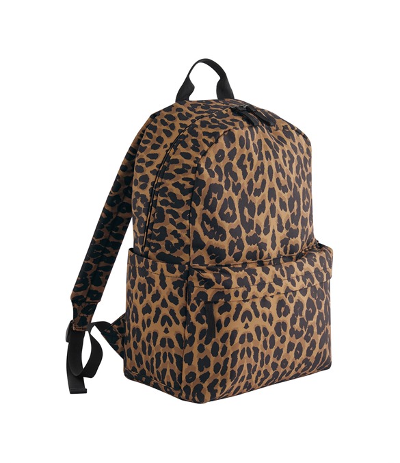 Leopard print backpack