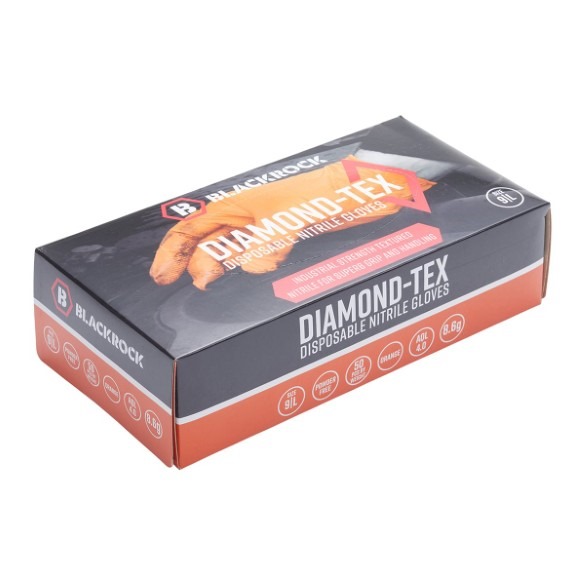 Blackrock Diamond Tex Disposable Nitriles Gloves Box 50 pcs