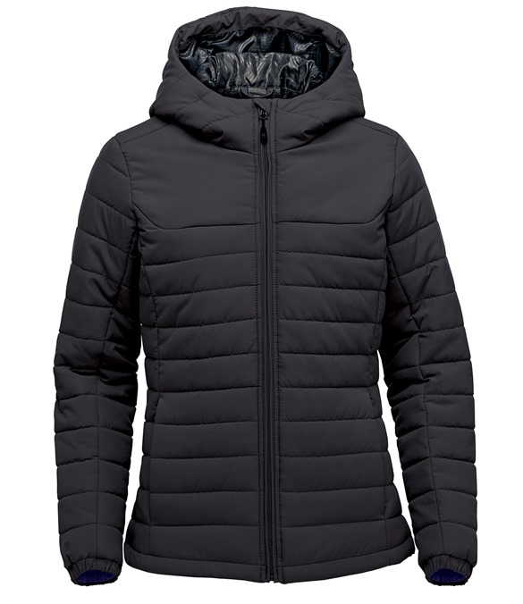 Women?s Nautilus quilted hooded jacket