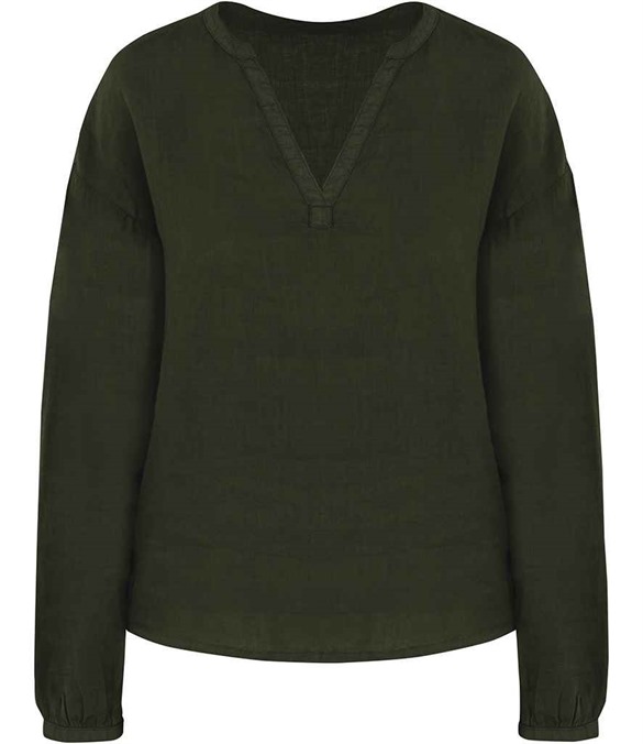 Spasso Ladies Linen Blouse