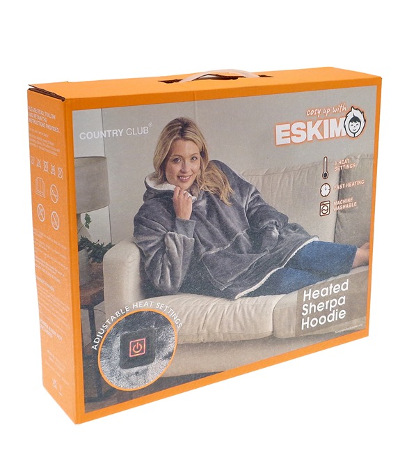 Heated Eskimo blanket hoodie