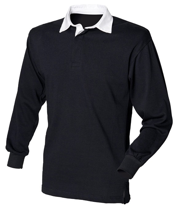 Long sleeve plain rugby shirt