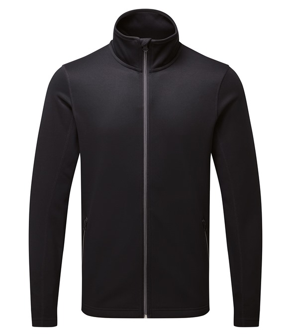 Men's spun dyed sustainable zip-through sweatshirt