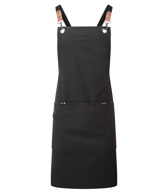 Clip ?n? Clasp cross-back bib apron