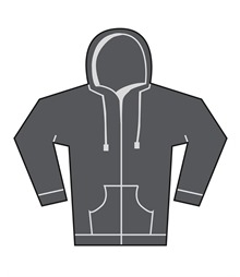 Unisex heavy full-zip hoodie