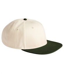 Contrast flat peak 6-panel cap