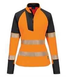 Women?s PW3 Hi-vis ?-zip sweatshirt (T173)