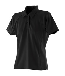 Women's piped performance polo
