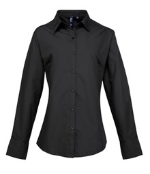 Women's supreme poplin long sleeve shirt