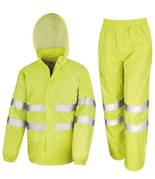 High-viz waterproof suit