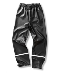 Prism PU waterproof trousers with reflective bands and recycled backing