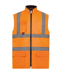 Hi-vis padded bodywarmer (HV005)